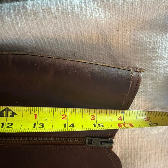 Timberland Brown Leather Knee High Riding Boots Women’s 9 Side Zip Round Toe - Picture 8 of 8